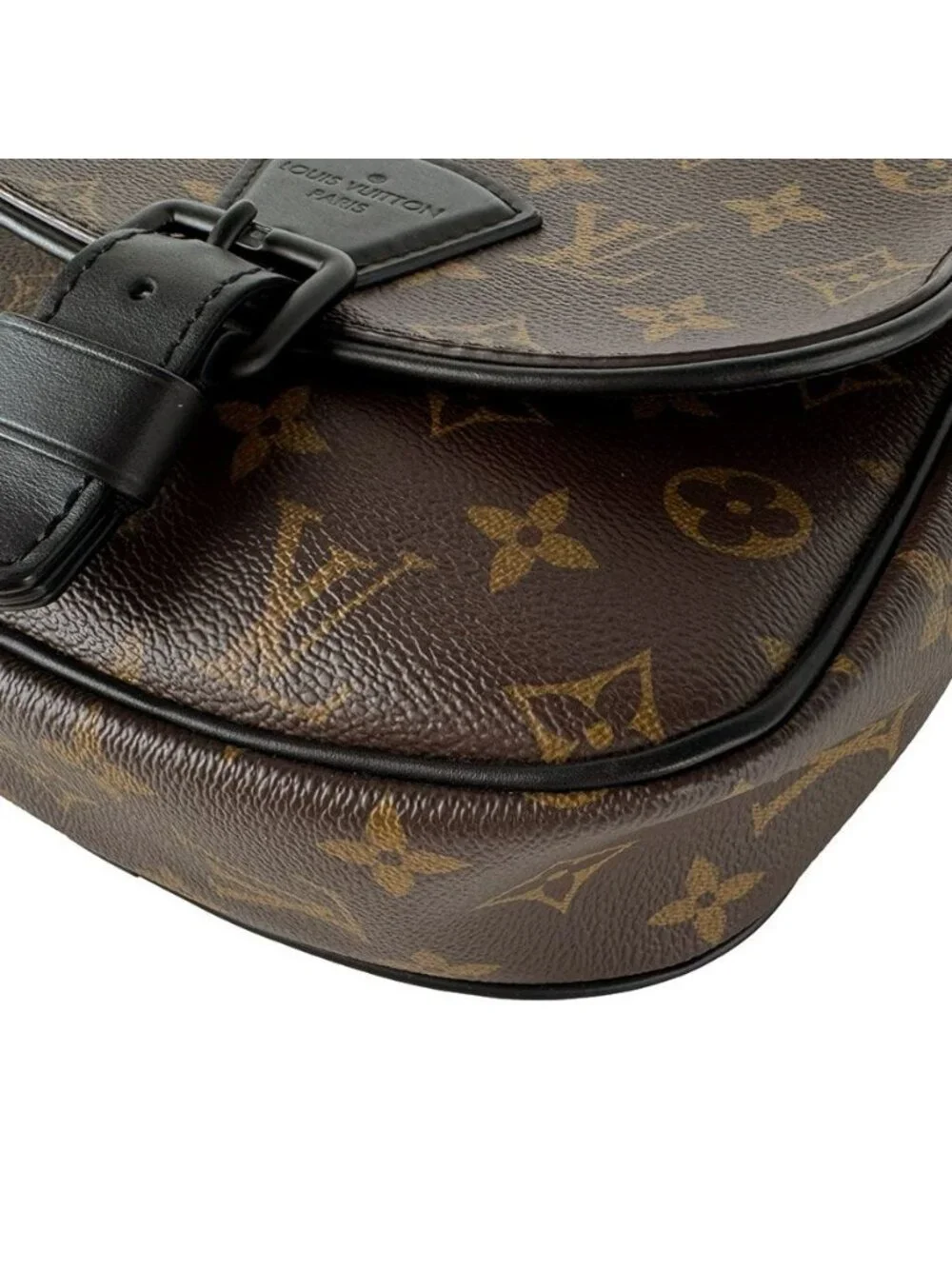 Louis Vuitton Shoulder Bag Monogram Macassar Montsouris Messenger PM